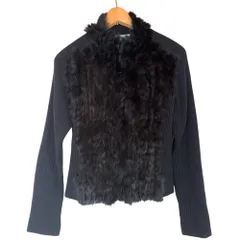 ヒロコ ビス HIROKO BIS ジャケット ジップパーカー ニット 長袖 カシミヤ混 9サイズ ブラック 1001447のサムネイル