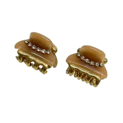 acca(アッカ) アクセサリー美品  - ベージュ×ゴールド×クリア ヘアクリップ×2点のサムネイル