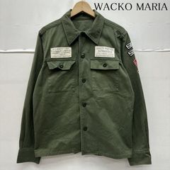雰囲気抜群 ワコマリア WACKOMARIAミリタリーJKT カーキ刺繍 日本製