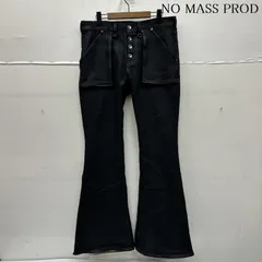 古着 NO MASS PROD ワックス 加工 ボタンフライ フレア デニム パンツ メンズ L ISItems【USED】【古着】【中古】50161603のサムネイル