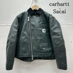 sacai carhartt wip レザー ジャケット 黒 サイズ1 - メルカリ
