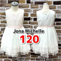 Jona Michelle　コストコ　キッズ/子供　女の子ドレス　サイズ：6　120　オフホワイト/ピンク系　USED現状品　YMO7-007-08-60のサムネイル