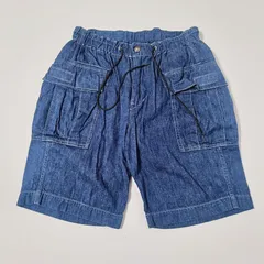 ビームス別注オアスロウ デニム カーゴ ショートパンツ インディゴブルー メンズ Mサイズ 美品のサムネイル