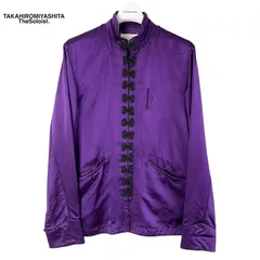 未使用品 TAKAHIROMIYASHITATheSoloist.ソロイスト シルク チャイナジャケット 46 パープル  【値下げ交渉歓迎】のサムネイル