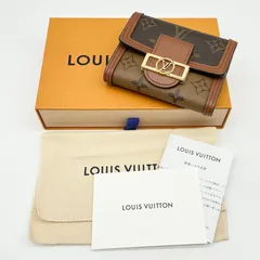 ●LOUIS VUITTON ルイヴィトン ポルトフォイユ･ドーフィーヌ コンパクト M68725 モノグラム  ブラウン系 三つ折り財布【中古】Aランク　3_105のサムネイル