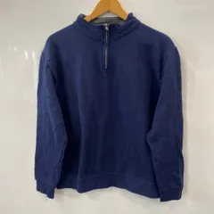 TA82⚫︎FRUIT OF THE LOOM⚫︎フルーツ・オブ・ザ・ルーム⚫︎ヴィンテージ⚫︎スウェット⚫︎裏起毛⚫︎ハーフジップ⚫︎レディース⚫︎size XL⚫︎紺のサムネイル
