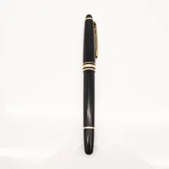 ★3日以内返品可★ 美品 MONTBLANC モンブラン マイスターシュテュック 万年筆 K14 4810 万年筆 ブラック ゴールド ゴールド ユニセックスのサムネイル
