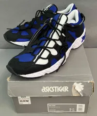asics TIGER アシックス タイガー スニーカー 30cm 青 ブルー × 黒 ブラック × 白 ホワイト GEL-MAI TQ703N 箱付きのサムネイル