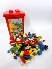 LEGO レゴ 赤バケツ 基本ブロック 大量 まとめのサムネイル