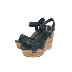 ANNA SUI アナスイ 厚底サンダル 表記サイズ:6 ベルトデザイン/レザー    ブラック レディース / 240001205850のサムネイル