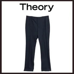 新品未使用　Theory（セオリー）　 ウールストレッチ スラックス　40　ネイビーのサムネイル
