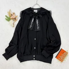 Ank Rouge アンクルージュ セーラーブルゾン 花柄 レース リボン ストレッチ ブラック レディース ロリータ 地雷系 量産型のサムネイル