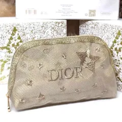 DIOR BEAUTY ディオール コスメポーチ ロゴマーク ＆ スターししゅう柄 化粧ポーチ Gift Box (化粧箱) 付のサムネイル