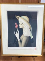 ☆カシニョール☆「黒い帽子のプロフィール」リトグラフ MO判 54/200