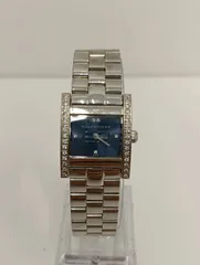 【中古品】 BALENCIAGAバレンシアガ 腕時計 クオーツ シルバー 青文字盤 時計 ケース付き 現状品のサムネイル