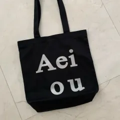 アエイオウ Aeiou エコバッグ ブラックのサムネイル