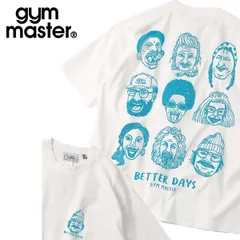gym master ジムマスター 7.4oz BETTER DAYS ビッグTEE｜発泡プリント オーバーサイズTシャツ G721710 ホワイト×ターコイズのサムネイル