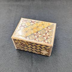 箱根寄木細工 27回 伝統工芸品 5寸 秘密箱 からくり箱 puzzle box