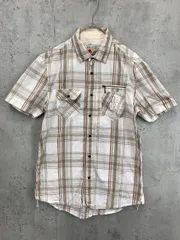 DIESEL ディーゼル チェック ボタンダウン シャツ sizeM/ベージュ/ブラウン ■◇ メンズのサムネイル