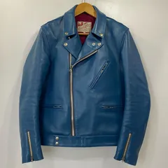 【姫路東店】 中古 ADDICT CLOTHES | アディクトクローズ ライダースジャケット AD-03 BRITISH ASYMMETRY JACKET ブルー サイズ：38 【096】のサムネイル