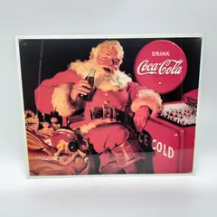 【未開封】コカコーラ ブリキ看板 サンタ 1991年 38.5×31cm 当時物 アートパネルのサムネイル