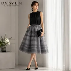 【美品 / 参考価格168,480円 / シルク100％の心地良さ】DAISY LIN FOXEY / フォクシー デイジーリン スカート デイジーデビュタント 40 「Mサイズ・9号相当」グレーのサムネイル