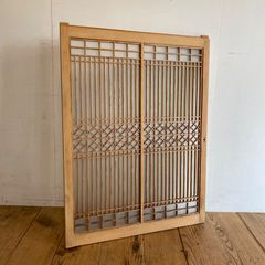 昭和レトロ 組子欄間 5枚セット 書院障子 建具 衝立 引戸 ガラス戸