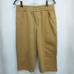 M1-03829 【Mens】GOTCHA (ガッチャ) ポリスムース シリコンエンボス 7分丈パンツ (L) / ベージュ 股下右側にシミあり 88-春秋のサムネイル