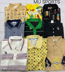 55 美品 日本製 エムユースポーツ ポロシャツ ゴルフウェア 52 XL