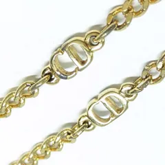 ディオール ヴィンテージ ロング ネックレス 56cm CDロゴ 13.8g GP ゴールド Christian Dior オールド チェーンのサムネイル