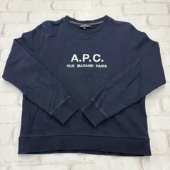 A.P.C.（アーペーセー）トレーナー ロゴ入り スウェットシャツ 紺 ネイビー Mのサムネイル