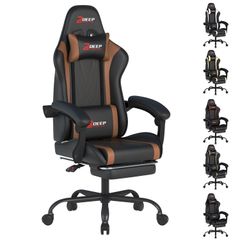 未開封新品】ゲーミングチェアー 大人用 リクライニグ付き 人間工学 