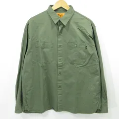 【三重本店】 中古 CHALLENGER | チャレンジャー 長袖シャツ SNAKING LOGO WORK SHIRT スネークロゴワークシャツ CLG-SH 025-012 カーキ サイズ：M 【103】のサムネイル