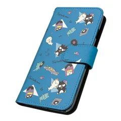 サンリオ 正規品 バッドばつ丸 arrows We3 M09 ケース 手帳型 スマホケース [デザイン:4.エブリバディパターン(TRQ)/マグネットハンドあり] SANRIO ばつ丸くんのサムネイル