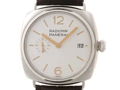 PANERAI パネライ ラジオミール クアランタ PAM01570 腕時計 ステンレススチール/革 シルバー文字盤 自動巻き メンズ【中古】【472】SJのサムネイル
