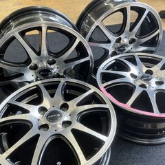 送料込み】【18×8J+42】中古 ホイール 4本セット weds LEONIS MX 18