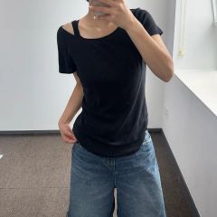 H BEAUTY&YOUTH ＜H＞コットンハイゲージ カットオフTシャツ - メルカリ