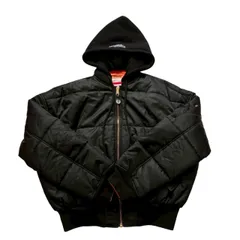 VETEMENTS ヴェトモン MA-1 リバーシブル PRINTEMPS-ETE 2017 メンズ L フード着脱可 ロゴリボン 国旗デザイン ナイロンジャケットのサムネイル