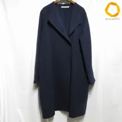 #wnc セオリーリュクス theory luxe コート 40 紺 カシミヤ混 ロング スナップボタン レディース [1009702]のサムネイル