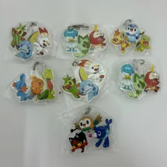 ポケットモンスター 旅立ちの3匹アクリルスイング ニャオハ＆ホゲータ＆クワッス サルノリ＆ヒバニー＆メッソン モクロー＆ニャビー＆アシマリのサムネイル