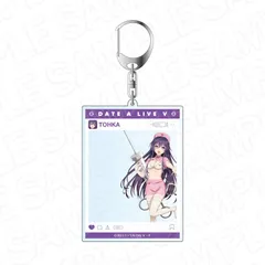 【予約】【新品】デート・ア・ライブV SNS風アクリルキーホルダー 夜刀神十香 南の島のナース ver.【正規品】のサムネイル