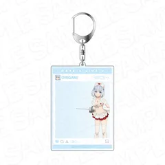 【予約】【新品】デート・ア・ライブV SNS風アクリルキーホルダー 鳶一折紙 南の島のナース ver.【正規品】のサムネイル
