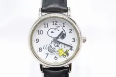 【W309-27】動作品 電池交換済 PEANUT SNOOPY ピーナッツ スヌーピー ウッドストック 腕時計 革ベルト レディースのサムネイル