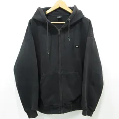 【三重本店】 中古 HUF | ハフ ジップアップパーカー ボックスロゴ ブラック サイズ：M 【103】のサムネイル