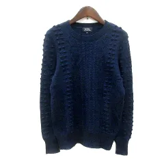 アーペーセー A.P.C. ニット セーター 長袖 S 紺 ネイビー /MNのサムネイル