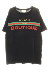 グッチ GUCCI BOUTIQUE PRINTING LOOSE SHORT SLEEVE SIZE M 548334 XJCKY ブティック プリンティング ルーズ ショート スリーブ Tシャツ ブラック 黒 【ブランド古着ベクトル】【中古】260624のサムネイル