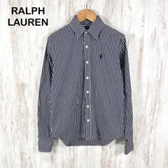 RALPH LAUREN SPORT ラルフローレンスポーツ SLIM FIT スリムフィット ポニーロゴ刺繡 ストライプ 長袖シャツ ブルーのサムネイル