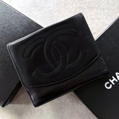 美品✨】シャネル 財布 ココステッチ デカココ Wホック 二つ折 187