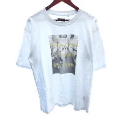 シップス SHIPS ミー me カットソー Tシャツ ラウンドネック フォトプリント 半袖 M 白 ホワイト /AUのサムネイル