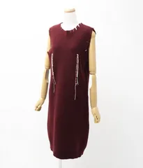 MARTIN MARGIELA マルタンマルジェラ ワンピース サイズXS ニット ノースリーブ ウール チューブドレス ステッチ ミディ【最終値下げ】 ブランド古着【中古】20230508/GN2981のサムネイル
